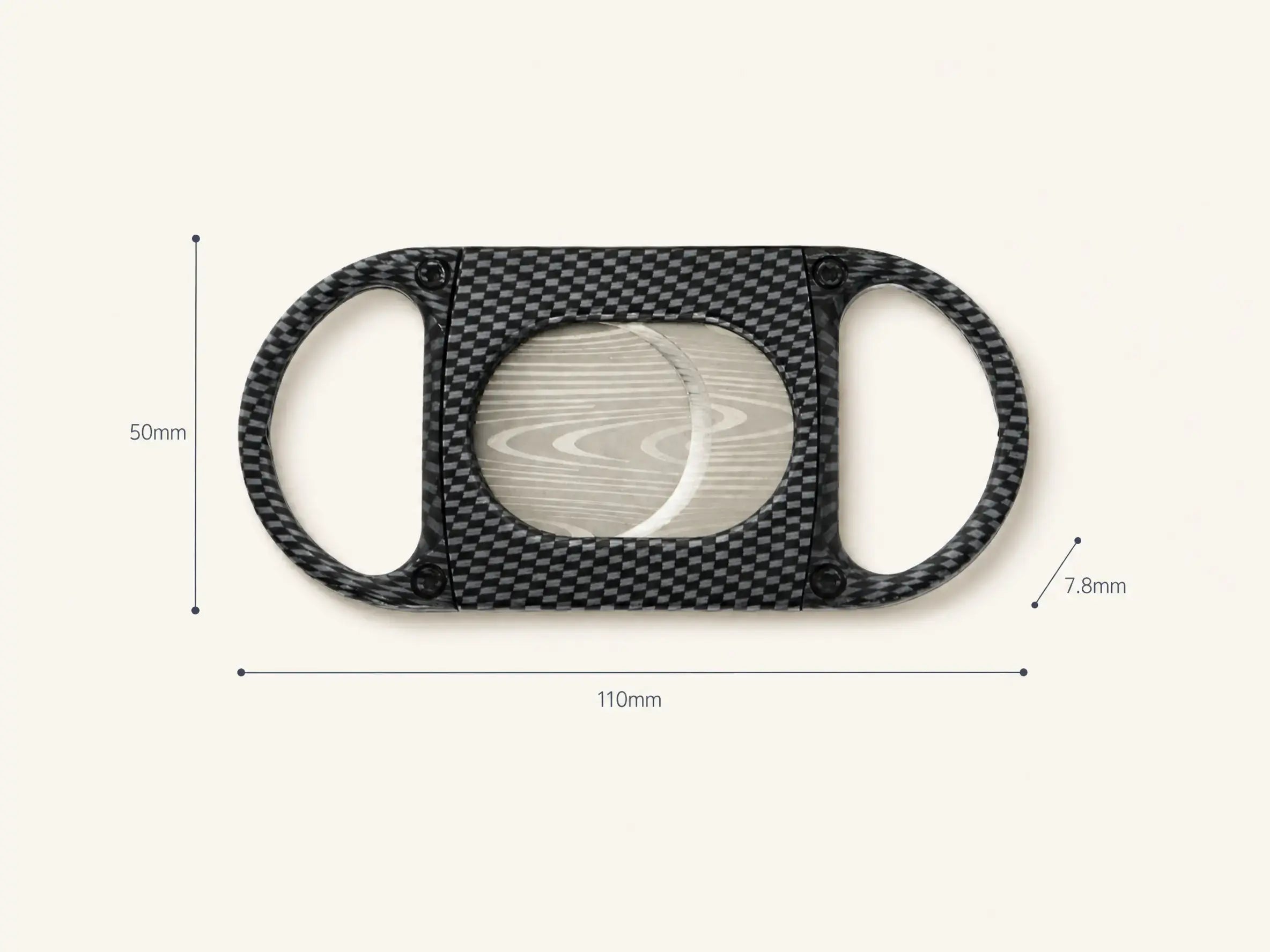 PofAsh Edge Stainless Steel Cigar Cutter.